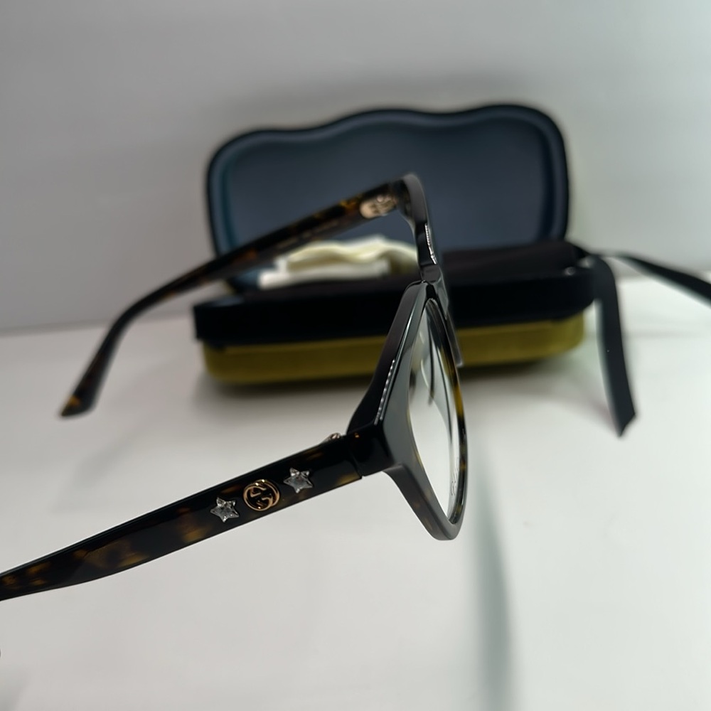 NEW Gucci Women’s Brown/Tortoise Eyeglasses GG0349O 006 - Picture 7 of 11
